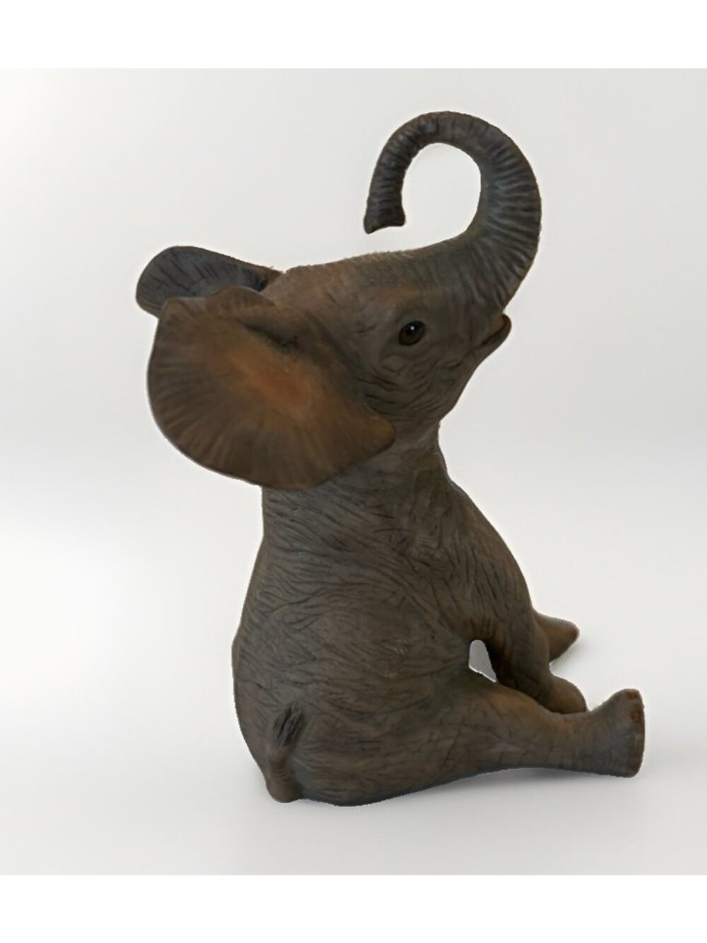 Vintage Lenox Smithsonian African Baby Elephant Showering Figurine 1993 - Picture 4 of 16